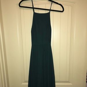 Lulus MYTHICAL KIND OF LOVE DARK GREEN MAXI Dress